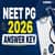 NEET PG 2026 Answer Key: Direct Answer Key PDF Download Link