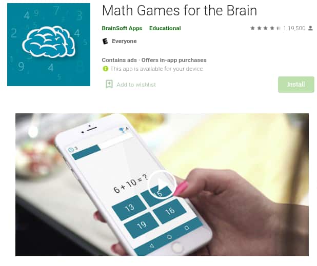 Math Games For The Brain
