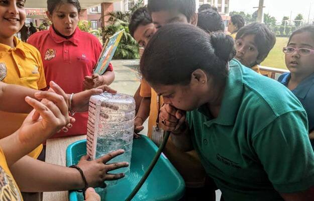 Students From Noida School Develop Air Purifier Model, Conduct Lung Capacity Test Students From Noida School Develop Air Purifier Model, Conduct Lung Capacity Test