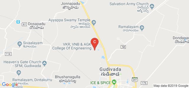 V.K.R, V.N.B & A.G.K College Of Engineering, Eluru Rd, Gudivada, Krishna, Andhra Pradesh, India