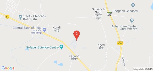 N. B. Navale Sinhgad College of Engineering, Solapur - Pune Highway, Kegaon, Solapur, Maharashtra, India
