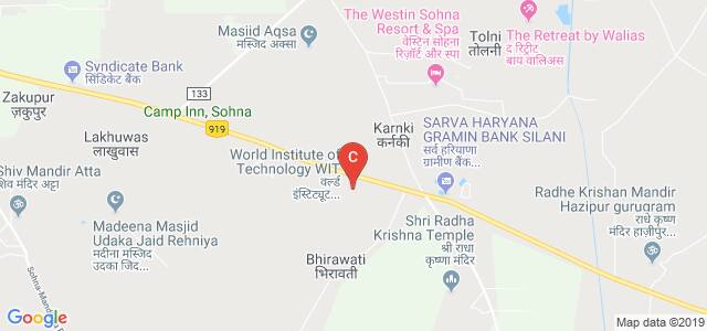 World Institute of Technology WIT, Sohna, Haryana, India