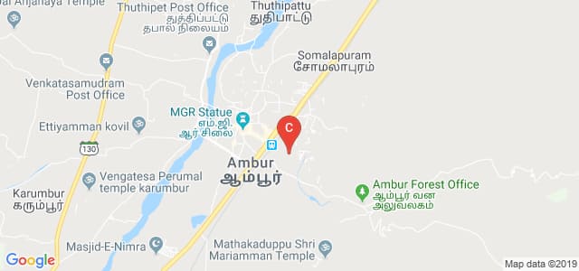 Mazharul Uloom College, Gandhi Nagar, Ambur Plantation R.F., Ambur, Tamil Nadu, India