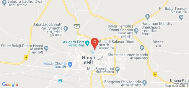 Government College Road, Jagdish Colony, Hansi, Haryana, India