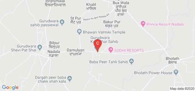 Bholath Nadala Road, Model Town, Talwara, Punjab, India