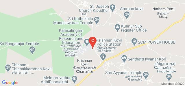 Kalasalingam Institute of Technology, Krishnankoil, Tamil Nadu, India