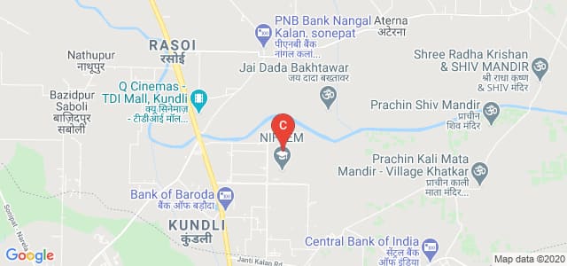 NIFTEM, Industrial Estate, Kundli, Sonepat, Haryana, India
