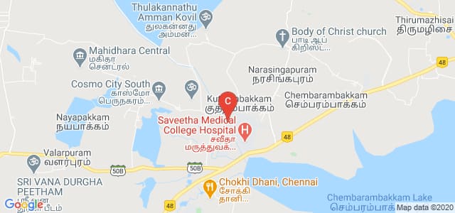 Saveetha Engineering College, Chennai, Tamil Nadu, India