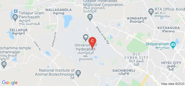 University of Hyderabad, Professor CR Rao Rd, P O, Central University, Gachibowli, Hyderabad, Telangana, India