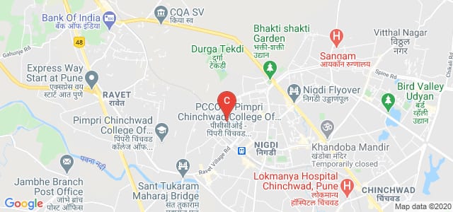 Pimpri Chinchawad College Of Engineering. PCCOE, Akurdi Railway Station Road, Sector No. 26, Pradhikaran, Nigdi, Pimpri-Chinchwad, Maharashtra, India