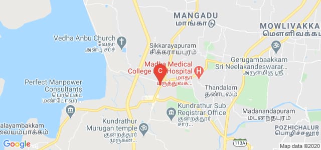 Chennai Institute of Technology, State Highway 113, Kundrathur, Chennai, Tamil Nadu, India