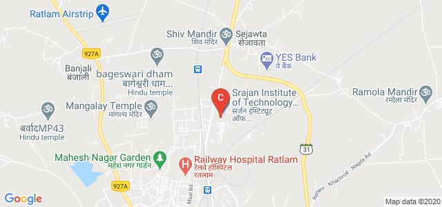 Srajan Institute of Technology and Management Science, Ratlam, Srajan College Road, Industrial Area Ratlam, Industrial Area, Borwana, Madhya Pradesh, India