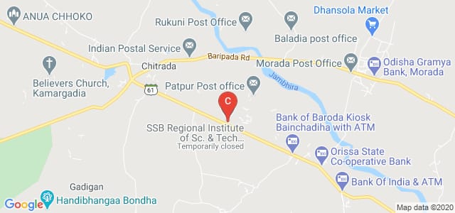 SSB Regional Institute of Sc. & Tech. Chitrada, 757018, State Highway 61, Jamugadia, Odisha, India