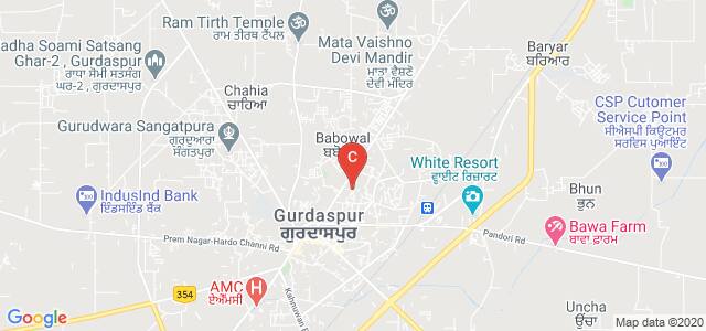 Sunder Bagh Colony, Civil Lines, Gurdaspur, Punjab 143521, India