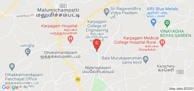 Karpagam College of Engineering, Mayileripalayam, Coimbatore, Tamil Nadu, India