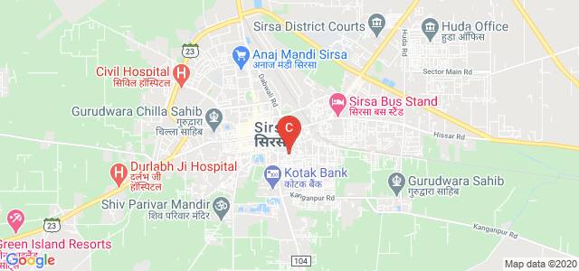 Shah Satnam Ji PG Girls’ College, Begu Road, Agrasain Colony, Sirsa, Haryana, India