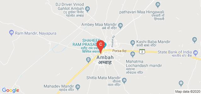 Ambah P.G. College, Madhya Pradesh State Highway 2, Ambah, Madhya Pradesh, India