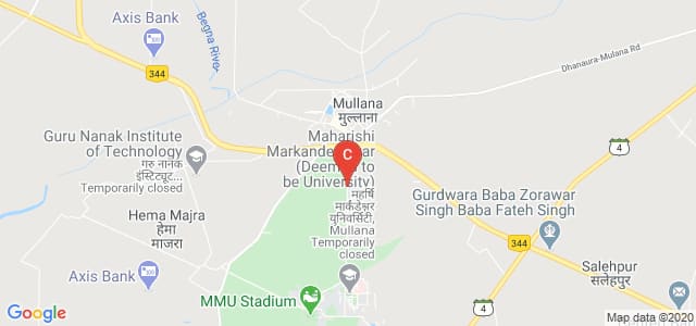 Mullana University Road, Mullana, Ambala, Haryana, India