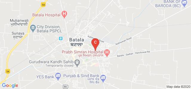 Baring Union Christen College, Jalandhar Road, Subash Park, Batala, Punjab, India
