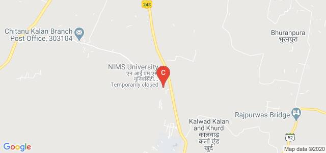 NIMS Dental College, NH11C, Puth Ka Bas at Chawa Ka Bas, Rajasthan, India