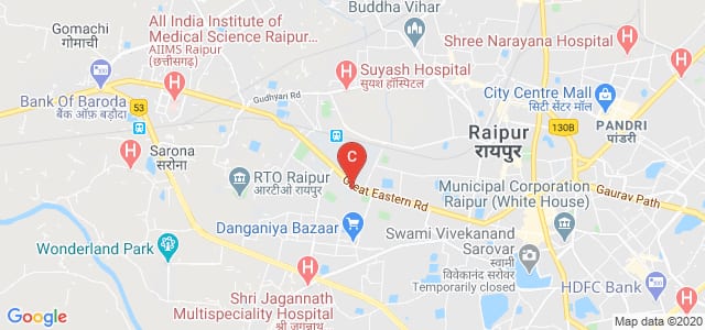 Shree Narayan Prasad Avasthi Shaskiya Ayurveda Mahavidyalay, Great Eastern Road, Amanaka, Raipur, Chhattisgarh, India