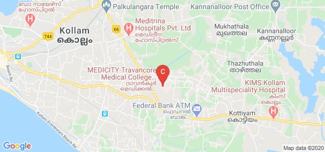 Travancore Medical College Hospital, Medicity, Kollam Bypass Road, Mylapure, Umayanalloor, Thazhuthala, Kerala, India
