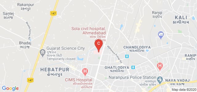 Gmers Medical College and Civil Hospital, Sola Rd, Beside High Court, Shenbhai Nagar, Sola, Ahmedabad, Gujarat, India