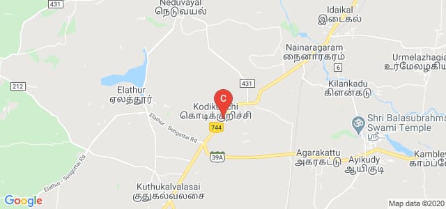 Tenkasi - Kodikurichi Road, Kodikurichi, Tirunelveli, Tamil Nadu 627804, India