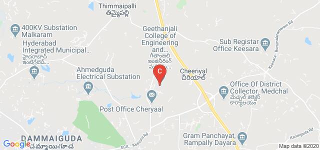 Geethanjali College of Engineering and Technology, Cheryaal, Hyderabad, Telangana, India