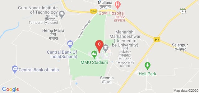 Maharishi Markandeshwar Institute Of Medical Sciences & Research, Ambala, Haryana, India
