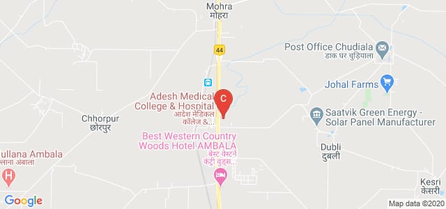 Adesh Medical College & Hospital, NH-1, Mohri, Kurukshetra, Haryana, India