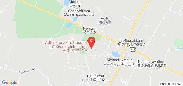 Melmaruvathur Adhiparasakthi Institute of Medical Sciences and Research, Melmaruvathur, Kancheepuram, Tamil Nadu, India