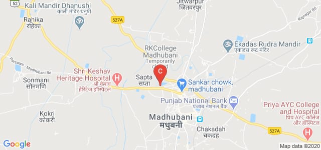 R.K.College Madhubani, Pupri - Madhubani Road, Baingra, Madhubani, Bihar, India