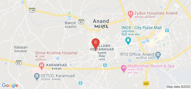 Natubhai V. Patel College of Pure & Applied Sciences, Mota Bazaar, Vallabh Vidyanagar, Anand, Gujarat, India