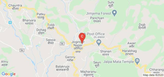 Rajiv Gandhi Memorial Government College, College Road, Joginder Nagar, Himachal Pradesh, India