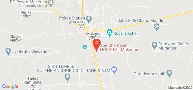 SPN College of Nursing, Jalandhar - Pathankot Road, Mukerian, Punjab, India