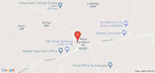 Baradwar, Naya Baradwar, Main Canal, Ward No 9, Baradwar-495667 Distt Janjgir-Champa,Chhattisgarh, India