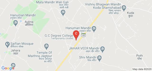G.C Degree College, Bulandshahr - Syana Road, Nagla Karan, Uttar Pradesh, India