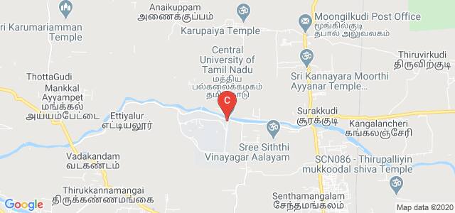 Central University of Tamil Nadu, CUTN Bridge, Neelakudy, Thiruvarur, Tamil Nadu, India