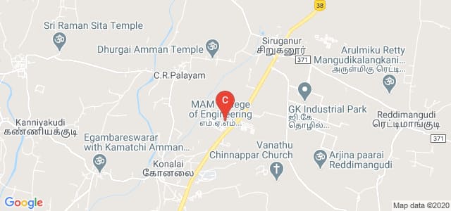 M.A.M. College of Engineering and Technology, Tiruchirappalli, Tamil Nadu, India