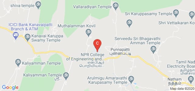 NPR College of Engineering and Technology, Dindigul, Tamil Nadu, India