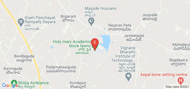 Holy Mary Institute of Technology & Science, Keesara - Bogaram - Ghatkesar Rd, Kondapur, Telangana, India