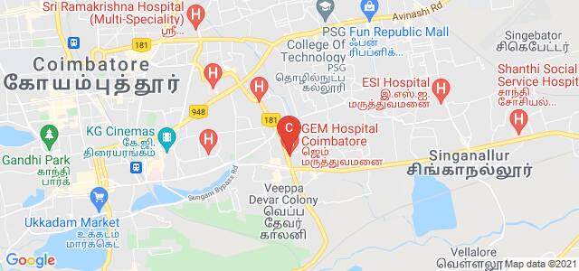 GEM Hospital And Research Center, Pankaja Mills Road, Palaniappa Nagar, Sowripalayam Pirivu, Ramanathapuram, Coimbatore, Tamil Nadu, India