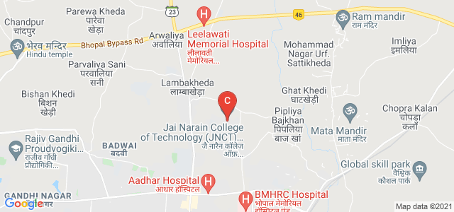Jai Narain College of Technology (JNCT), Bhopal, New Choksey Nagar, Chouksey Nagar, Navi Bagh, Bhopal, Madhya Pradesh, India
