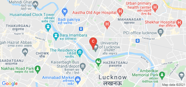 University of Lucknow, University Road, Babuganj, Hasanganj, Lucknow, Uttar Pradesh, India
