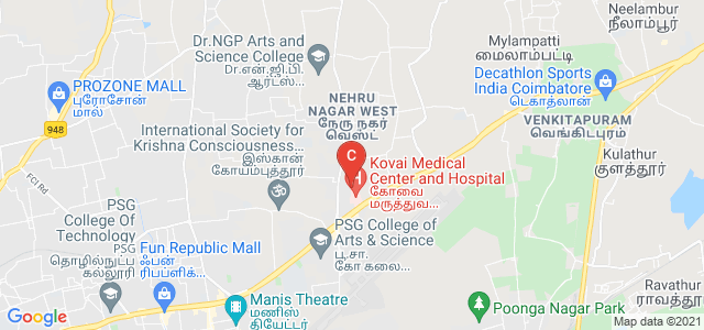 KMCH College of Nursing, Avinashi Road, Indira Nagar, Civil Aerodrome Post, Peelamedu, Coimbatore, Tamil Nadu, India