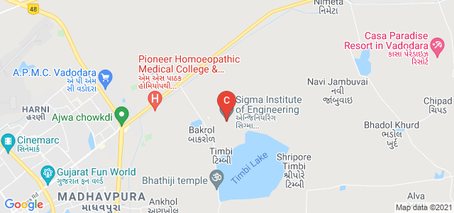 Sigma Institute of Engineering, Vadodara, Gujarat, India