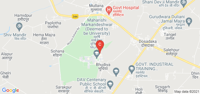 Maharishi Markandeshwar Institute Of Physiotherapy And Rehabilitation, MMDU, Mullana, Haryana, India
