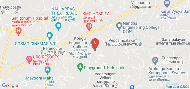 Kongu School Of Architecture, Kumaran Nagar, Vadamugam Vellode, Erode, Tamil Nadu, India