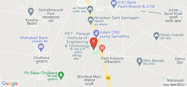 P.I.E.T - Panipat Institute of Engineering & Technology, Grand Trunk Road, Samalkha, Haryana, India